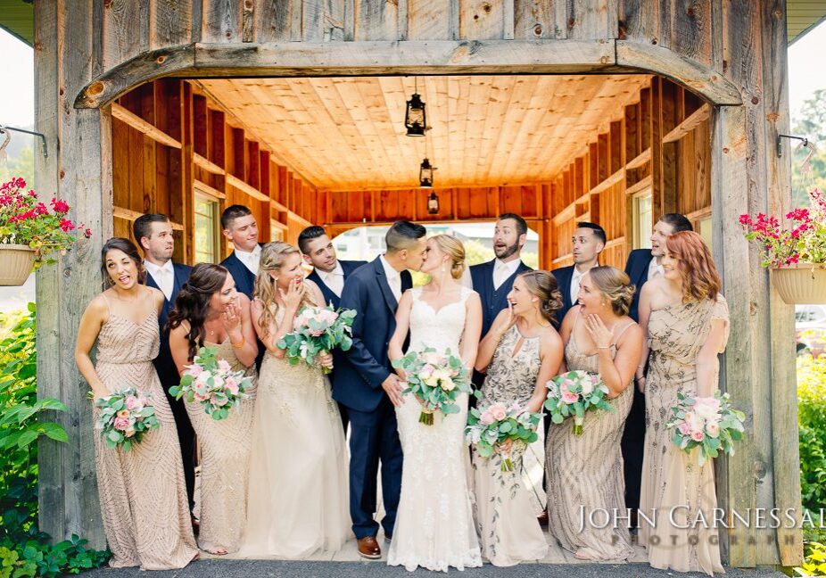 Wolf Oak Acres Wedding Photography of a wedding Party