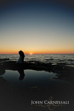 Wedding in Fingerlakes NY - Sunset photo by John Carnessali Photography
