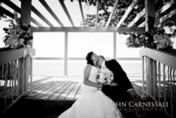 Bride and groom for formal portrait at Bayshore Grove Oswego NY
