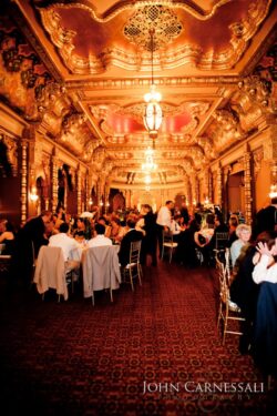 Landmark Theatre interior ceiling details in Syracuse NY photographed for elegant wedding venue imagery