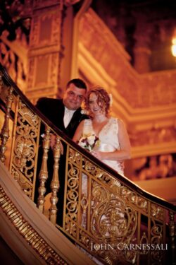 Landmark Theatre interior architectural detail shot in Syracuse NY for wedding photography