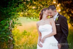 Orchard Valley Golf Club Couple Posing at their Orchard Valley Wedding