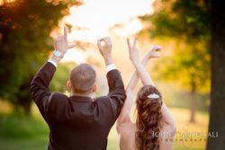 Orchard Valley Golf Club Bride and groom posing at Orchard Valley Golf Club Wedding