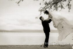 bride and groom at a Fingerlakes wedding in Skaneateles NY