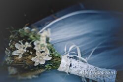 Bridal accessories arranged for a wedding detail image