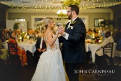 Couple dancing on their wedding day